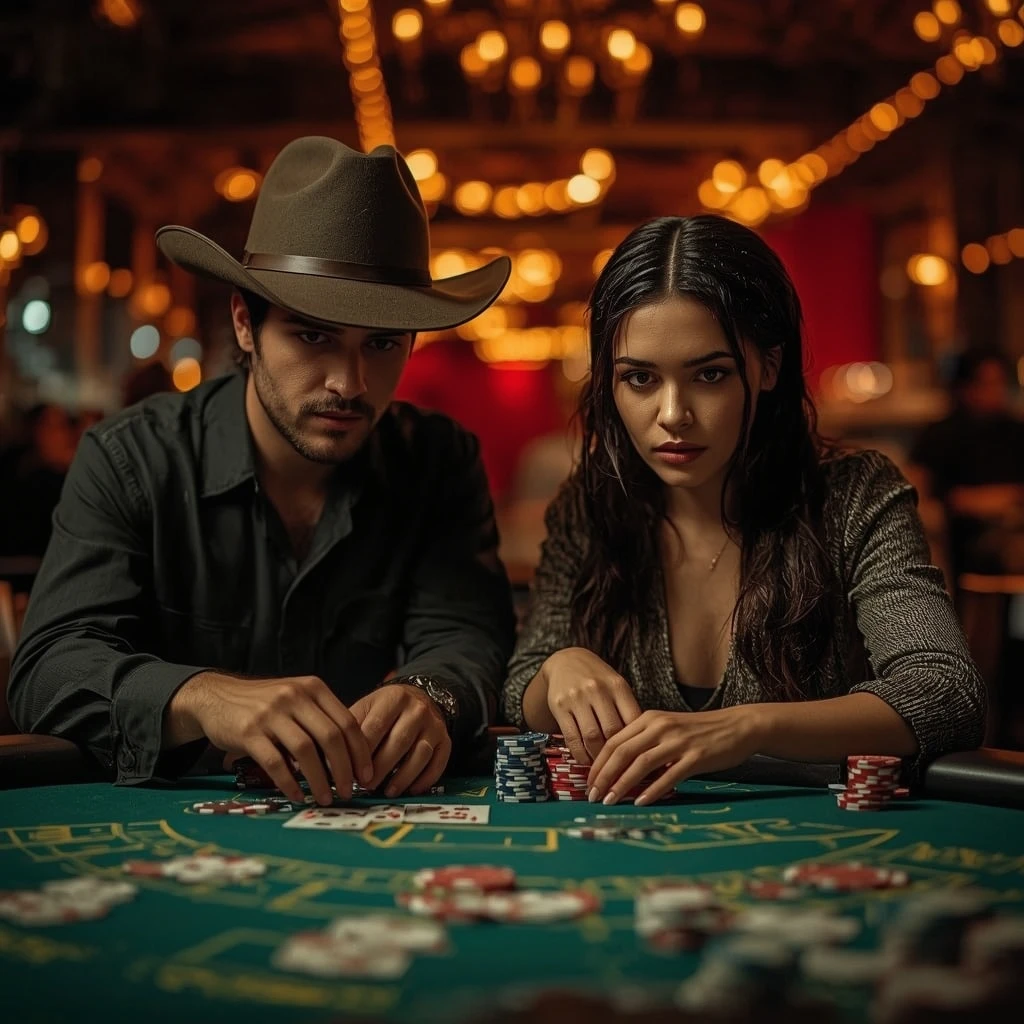 photo de deux joueurs de poker Slot Express Casino
